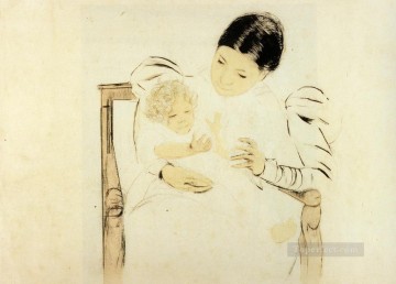 María Cassatt Painting - El niño descalzo madres hijos Mary Cassatt